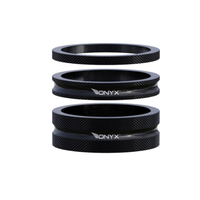 ONYX Headset Spacer Kit Alloy 3pce. 1.1/8" (Black)