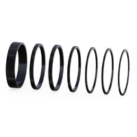 ONYX Cassette Spacer Alloy 7pce. Kit (18.9mm) Black